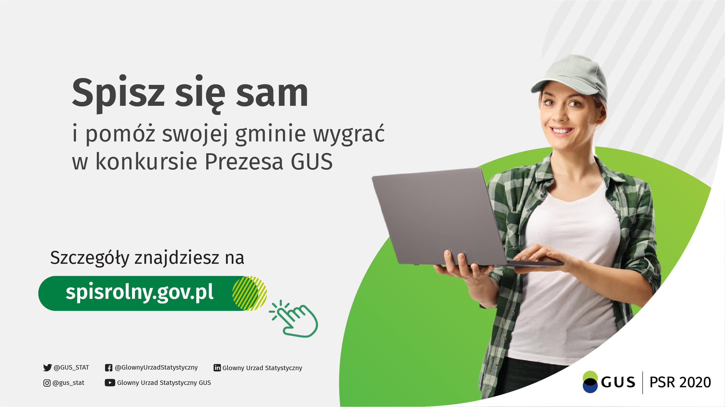 Plakat spisu rolnego - Spisz się sam